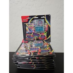 Pokemon Phantasmal Flames 3 Pack Blister Weavil Lot Of 10